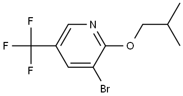 3-bromo-2-isobutoxy-5-(trifluoromethyl)pyridine Structure