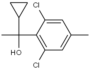 1-cyclopropyl-1-(2,6-dichloro-4-methylphenyl)ethanol Structure