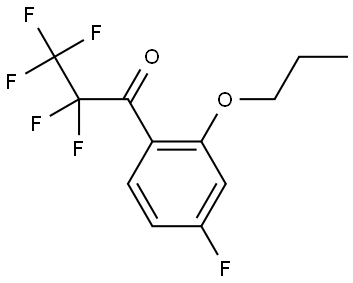 2,2,3,3,3-pentafluoro-1-(4-fluoro-2-propoxyphenyl)propan-1-one Structure