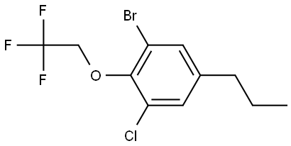 1-bromo-3-chloro-5-propyl-2-(2,2,2-trifluoroethoxy)benzene Structure