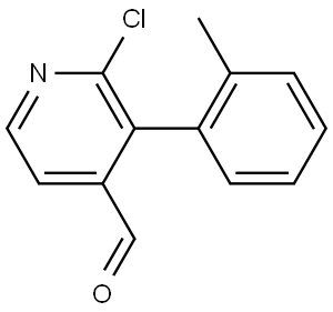 2-chloro-3-(o-tolyl)isonicotinaldehyde Structure