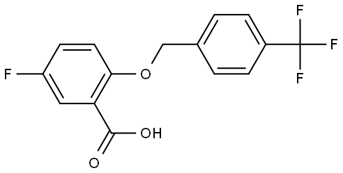 5-fluoro-2-((4-(trifluoromethyl)benzyl)oxy)benzoic acid Structure