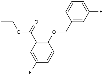 ethyl 5-fluoro-2-((3-fluorobenzyl)oxy)benzoate Structure