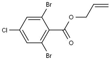 allyl 2,6-dibromo-4-chlorobenzoate 구조식 이미지