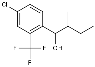 1-(4-chloro-2-(trifluoromethyl)phenyl)-2-methylbutan-1-ol Structure