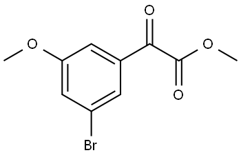 methyl 2-(3-bromo-5-methoxyphenyl)-2-oxoacetate Structure