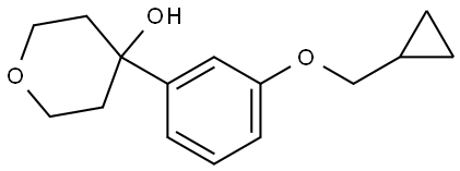 4-(3-(cyclopropylmethoxy)phenyl)tetrahydro-2H-pyran-4-ol Structure