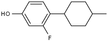 3-fluoro-4-(4-methylcyclohexyl)phenol Structure