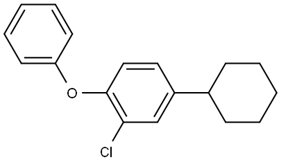 2-chloro-4-cyclohexyl-1-phenoxybenzene Structure