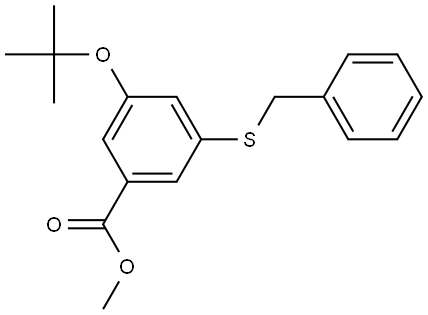 methyl 3-(benzylthio)-5-(tert-butoxy)benzoate Structure