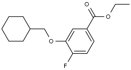 ethyl 3-(cyclohexylmethoxy)-4-fluorobenzoate Structure