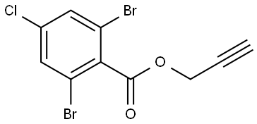 prop-2-yn-1-yl 2,6-dibromo-4-chlorobenzoate Structure