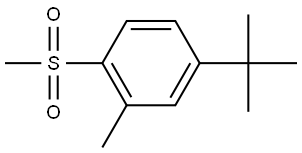 4-(tert-butyl)-2-methyl-1-(methylsulfonyl)benzene Structure