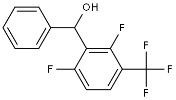 (2,6-difluoro-3-(trifluoromethyl)phenyl)(phenyl)methanol Structure