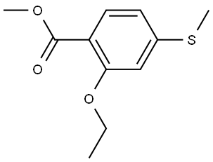 methyl 2-ethoxy-4-(methylthio)benzoate Structure