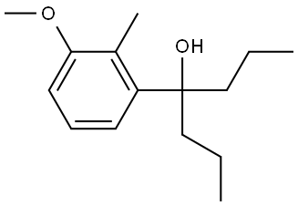 4-(3-methoxy-2-methylphenyl)heptan-4-ol Structure