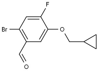 2-bromo-5-(cyclopropylmethoxy)-4-fluorobenzaldehyde Structure