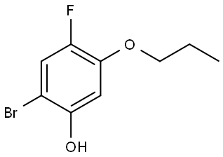 2-bromo-4-fluoro-5-propoxyphenol Structure