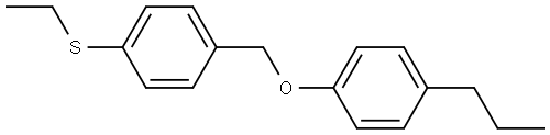 ethyl(4-((4-propylphenoxy)methyl)phenyl)sulfane Structure