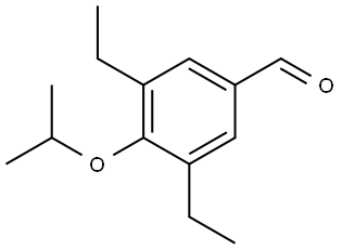 3,5-diethyl-4-isopropoxybenzaldehyde Structure