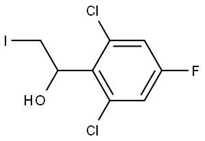 1-(2,6-dichloro-4-fluorophenyl)-2-iodoethanol Structure