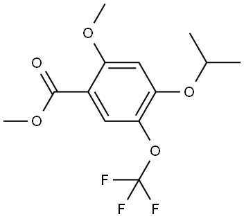 methyl 4-isopropoxy-2-methoxy-5-(trifluoromethoxy)benzoate Structure