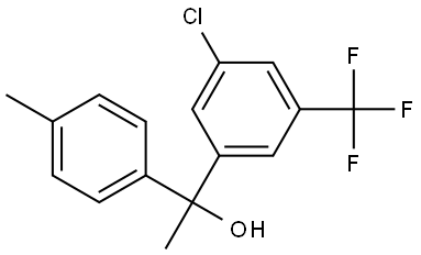 1-(3-chloro-5-(trifluoromethyl)phenyl)-1-(p-tolyl)ethanol Structure