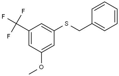 benzyl(3-methoxy-5-(trifluoromethyl)phenyl)sulfane 구조식 이미지