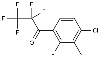 1-(4-chloro-2-fluoro-3-methylphenyl)-2,2,3,3,3-pentafluoropropan-1-one Structure