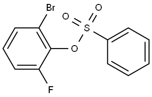 2-bromo-6-fluorophenyl benzenesulfonate Structure