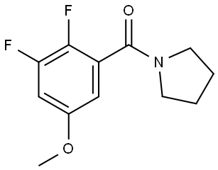 (2,3-difluoro-5-methoxyphenyl)(pyrrolidin-1-yl)methanone 구조식 이미지