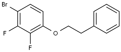 1-bromo-2,3-difluoro-4-phenethoxybenzene Structure