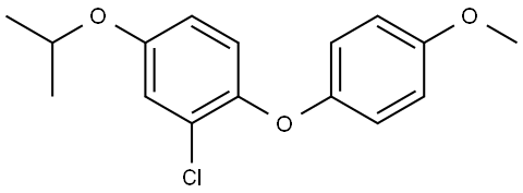 2-chloro-4-isopropoxy-1-(4-methoxyphenoxy)benzene Structure