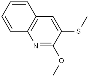 2-methoxy-3-(methylthio)quinoline Structure