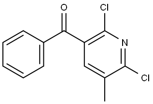 (2,6-dichloro-5-methylpyridin-3-yl)(phenyl)methanone Structure
