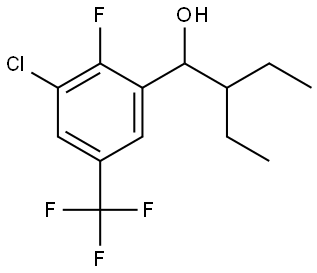 1-(3-chloro-2-fluoro-5-(trifluoromethyl)phenyl)-2-ethylbutan-1-ol Structure