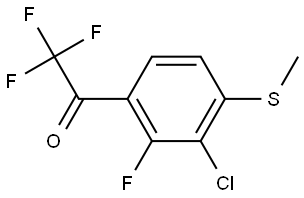 1-(3-chloro-2-fluoro-4-(methylthio)phenyl)-2,2,2-trifluoroethanone Structure