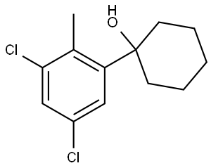 1-(3,5-dichloro-2-methylphenyl)cyclohexanol Structure