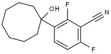 2,6-difluoro-3-(1-hydroxycyclooctyl)benzonitrile Structure