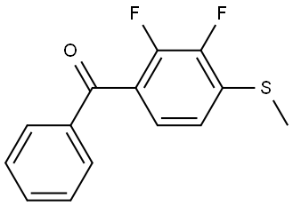 (2,3-difluoro-4-(methylthio)phenyl)(phenyl)methanone Structure