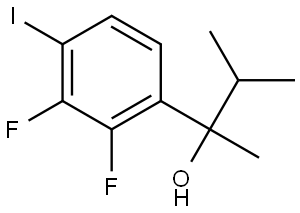 2-(2,3-difluoro-4-iodophenyl)-3-methylbutan-2-ol Structure