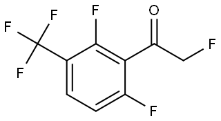 1-(2,6-difluoro-3-(trifluoromethyl)phenyl)-2-fluoroethanone Structure