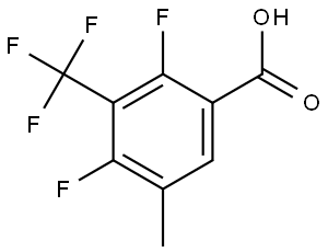 2,4-difluoro-5-methyl-3-(trifluoromethyl)benzoic acid Structure