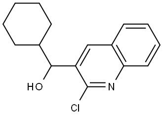 (2-chloroquinolin-3-yl)(cyclohexyl)methanol Structure