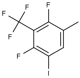 2,4-difluoro-1-iodo-5-methyl-3-(trifluoromethyl)benzene Structure