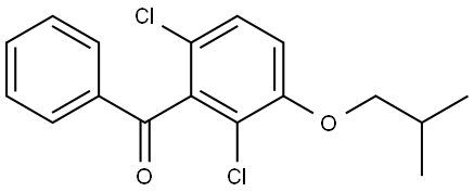 (2,6-dichloro-3-isobutoxyphenyl)(phenyl)methanone Structure