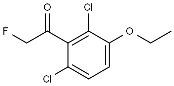 1-(2,6-dichloro-3-ethoxyphenyl)-2-fluoroethanone Structure