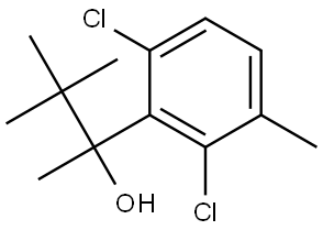 2-(2,6-dichloro-3-methylphenyl)-3,3-dimethylbutan-2-ol Structure