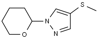 4-(methylthio)-1-(tetrahydro-2H-pyran-2-yl)-1H-pyrazole Structure