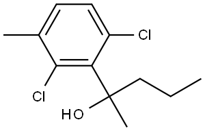 2-(2,6-dichloro-3-methylphenyl)pentan-2-ol Structure